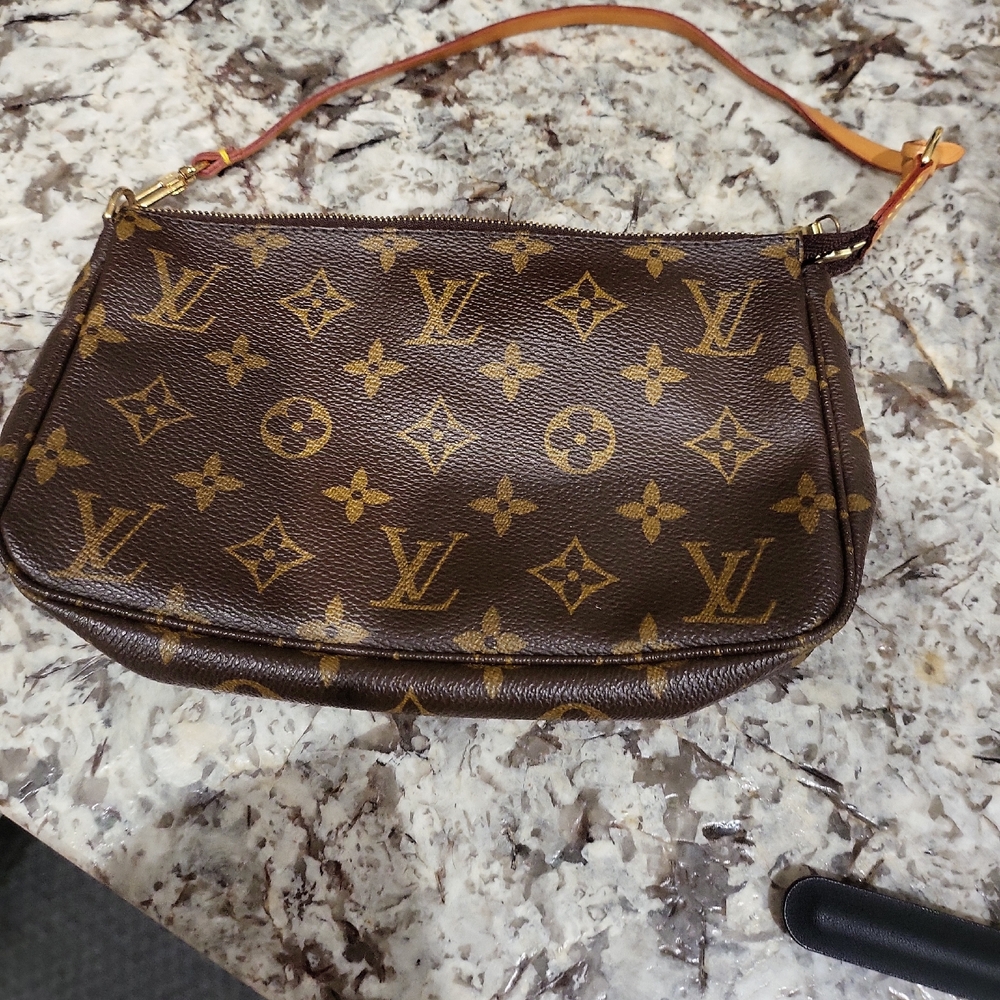 Louis Vuitton Brown and Gold Monogram Shoulder Bag